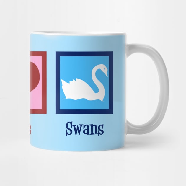 Peace Love Swans by epiclovedesigns